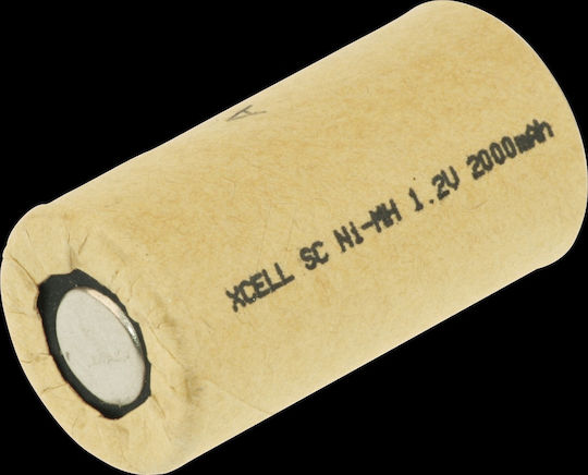 Xcell Επαναφορτιζόμενη Μπαταρία Sub-C Ni-MH 2000mAh 1.2V