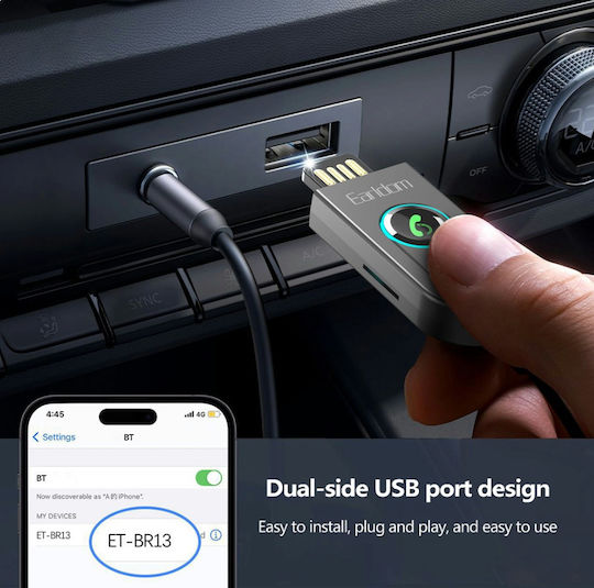 Earldom Et-br13 Bluetooth 5.3 Audio Receiver Aux 3.5mm Car & Speakers