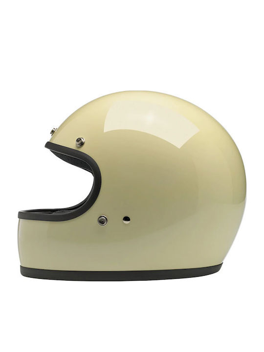 Biltwell Gringo Gloss Vintage White Κράνος Μηχανής Full Face DOT