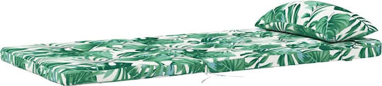 vidaXL Perna Scaunului De Grădină Cu Spătar Verde 2 Buc 58x77 Cm