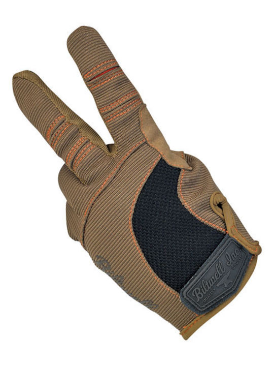 Biltwell Moto Summer Men's Motorcycle Gloves Brown / Orange