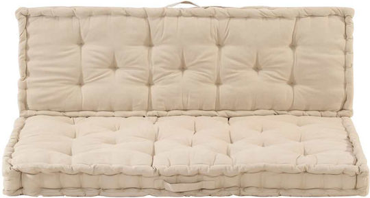 vidaXL Pernă pentru Bancă de Paletă Bej 2buc 40x120cm. 48673