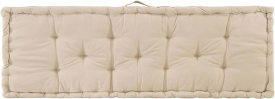 vidaXL Pernă pentru Bancă de Paletă Bej 2buc 40x120cm. 48673