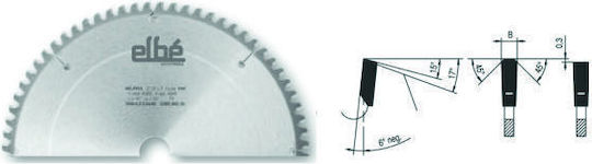 Cms Disc Circular De Tăiere Cu Dinți Negativi Trapezoidali Drepți Pentru Materiale Neferoase 400x3.5/2.8x30 Z96