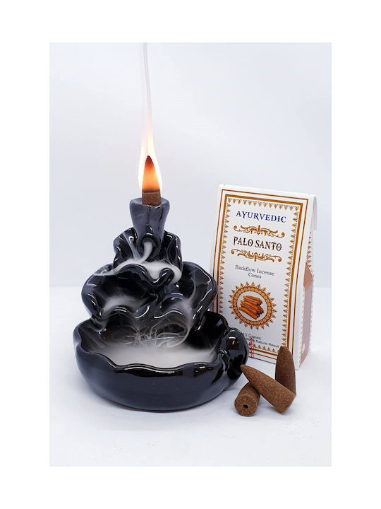 Ароматни Конуси За Тамян С Обратен Поток Ayurvedic Palo Santo 10 Бройки