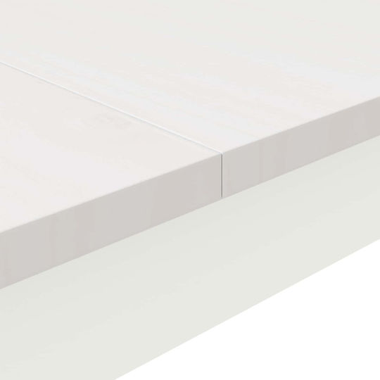 Table Bar from Solid Wood & Metal White 110x55x105cm