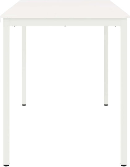 Table Bar from Solid Wood & Metal White 110x55x105cm