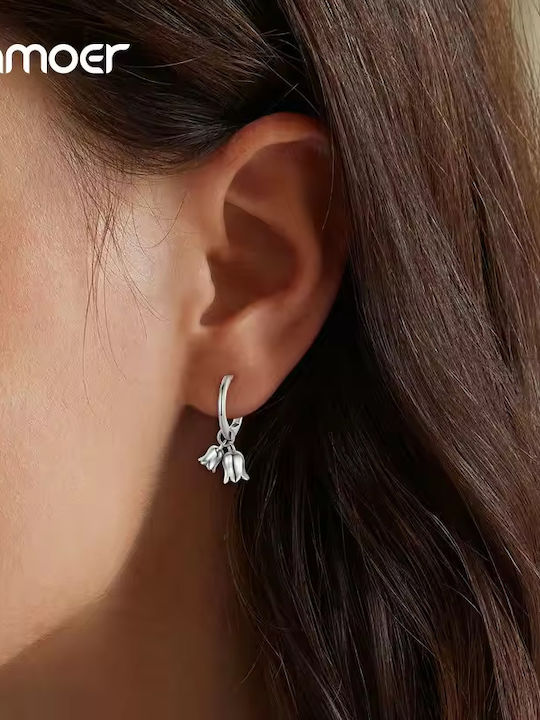 Bamoer Earrings Hoops made of Silver Bamoer Earrings Hoops made of Silver