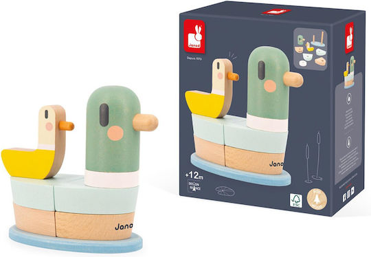 Janod Pyramid Toy made of Wood for 12++ Months