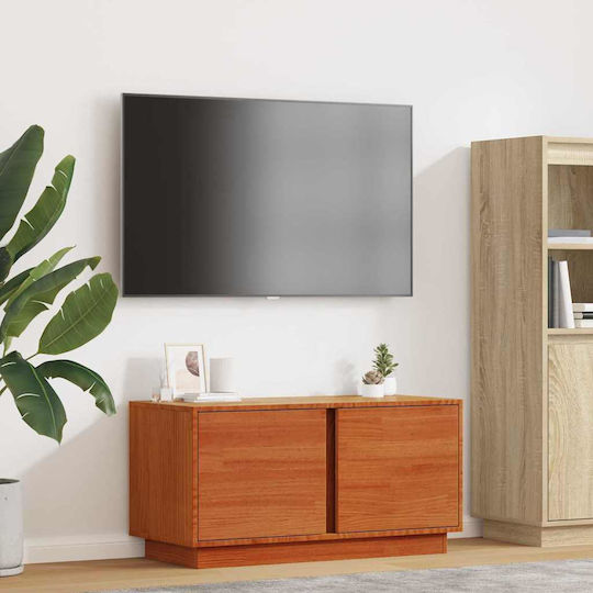 vidaXL TV Stand Made of Solid Wood Brown 80x35x40.5cm