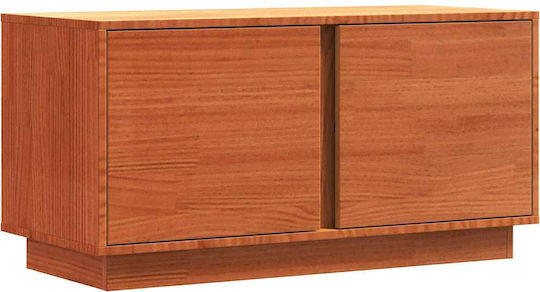vidaXL TV Stand Made of Solid Wood Brown 80x35x40.5cm