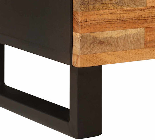 Bedside Tables from Solid Wood Brown 2 Pieces 40x33.5x46cm
