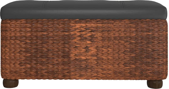Stool For Living Room With Storage Space Wicker Coffee 2pcs 69x27x36cm