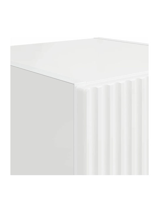 Wall Living Room Cabinet made of Particle Board Bright White 30x31x60cm