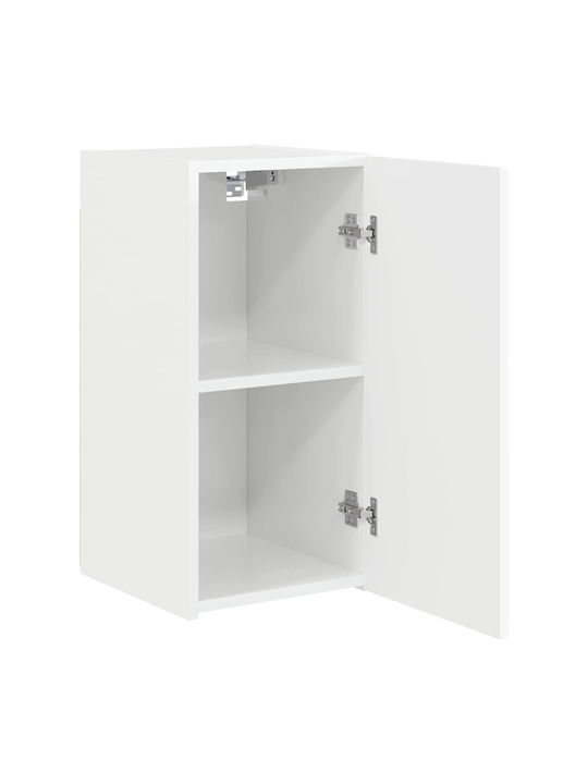 Wall Living Room Cabinet made of Particle Board Bright White 30x31x60cm