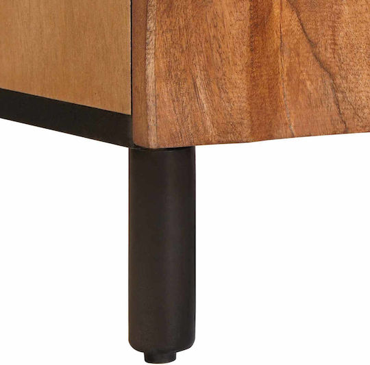Office Storage Drawer from Brown Acacia Solid Wood Finish 60x33.5x75cm