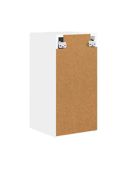 Wall Living Room Cabinet made of Particle Board Bright White 30x31x60cm