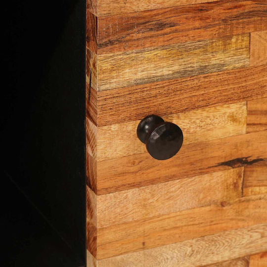 Cabinet Storage Made of Metal & Wood L90xW33.5xH75cm