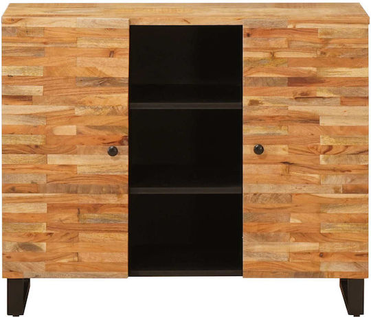 Cabinet Storage Made of Metal & Wood L90xW33.5xH75cm