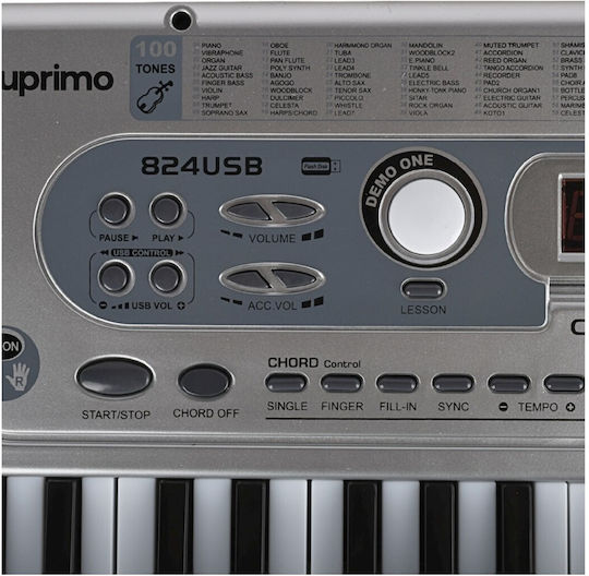 Suprimo 824 USB Keyboard Microphone Learning To Play Designed For Children