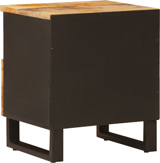 Bedside Tables from Solid Wood Brown 2 Pieces 40x33x46cm