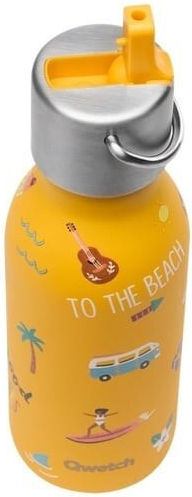 Qwetch Μπουκάλι Θερμός Ανοξείδωτο 350ml Honolulu Yellow