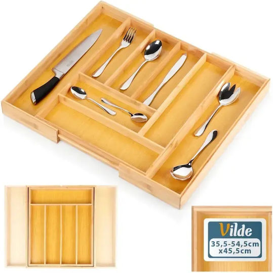 Vilde Tăvi Pentru Tacâmuri De Sertar Rabătabilă Din Lemn 55x45x5cm