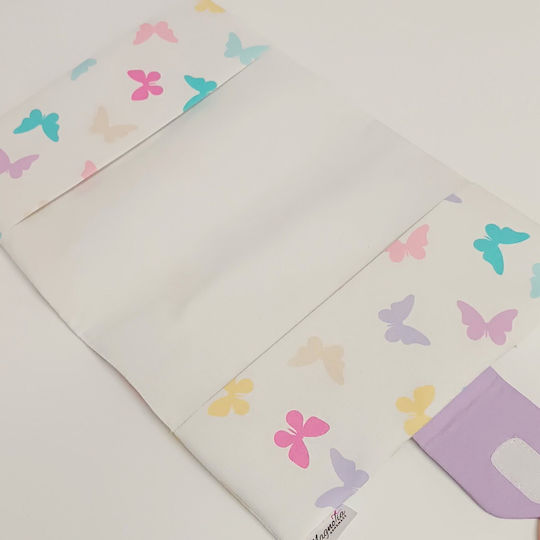 Handmade Child Health Book Cover Colorful Butterflies