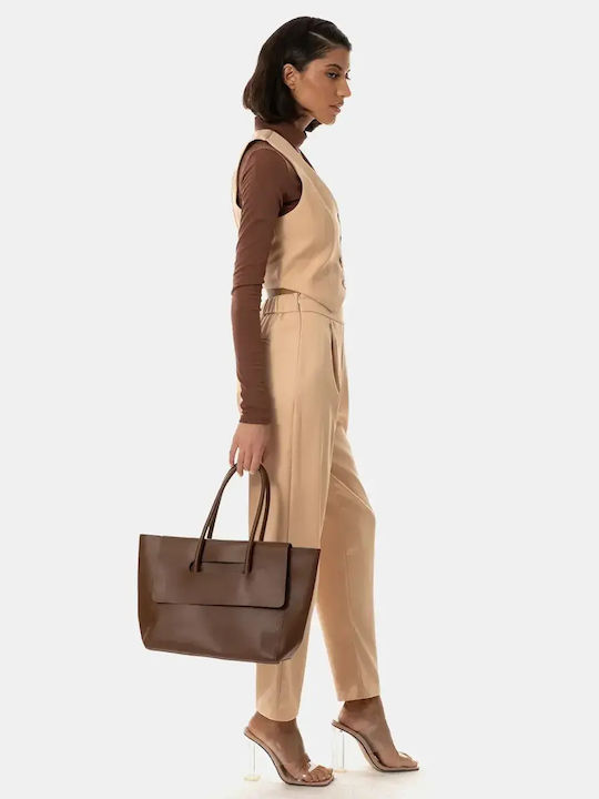 Damen Anzug Weste Hose Beige Größe Xl