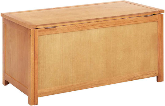 vidaXL Διακοσμητικό Μπαούλο Ξύλινο Μπεζ 90x45x45εκ.