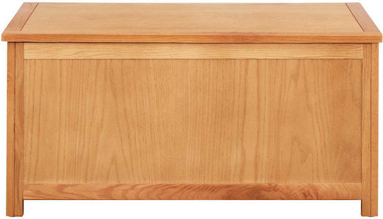 vidaXL Διακοσμητικό Μπαούλο Ξύλινο Μπεζ 90x45x45εκ.