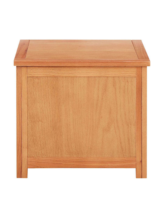 vidaXL Wooden Decorative Trunk Beige 50x45x45cm