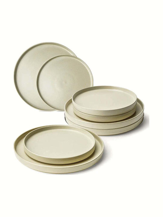 Miamio Beige Ceramic Dinnerware Set 4pcs