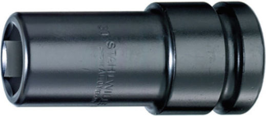 Impact Socket Head 1" Drive Square Long Reduced Profile Wheels Size 33