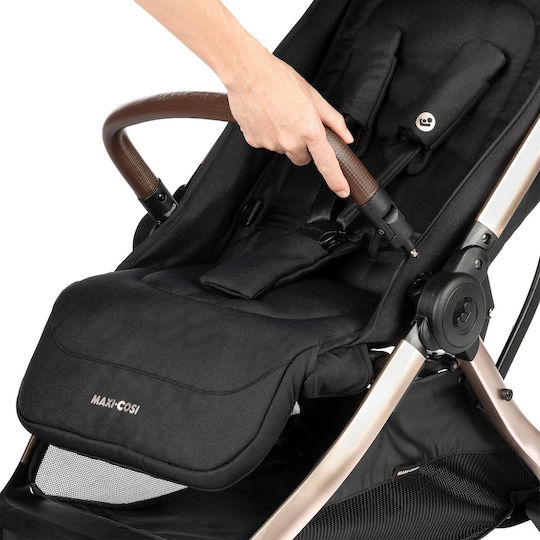 Maxi-Cosi Eva 3 Baby Stroller Suitable for Newborn Black Champagne 8.2kg