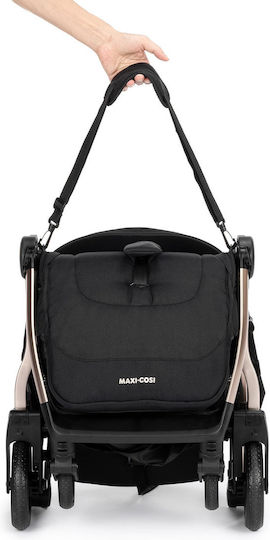 Maxi-Cosi Eva 3 Baby Stroller Suitable for Newborn Black Champagne 8.2kg