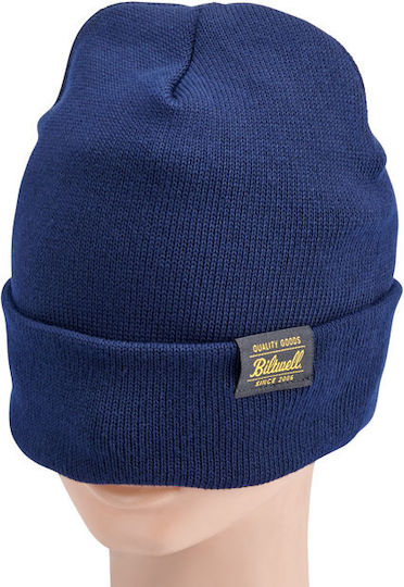 Beanie Unisex Σκούφος Πλεκτός σε Navy Μπλε χρώμα