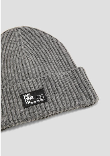 Beanie Unisex Beanie Gestrickt in Gray Farbe