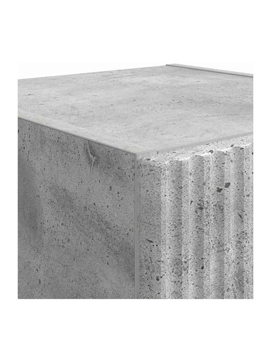Wand Wohnzimmer Vitrine aus Spanplatte Graue 30x31x100cm