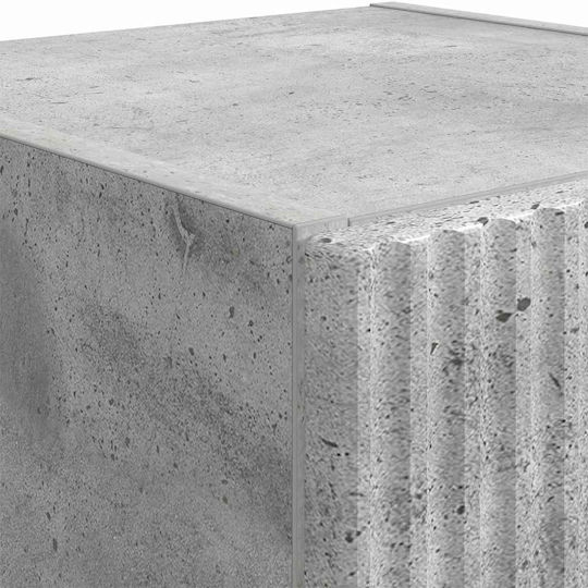 Wall Living Room Cabinet made of Particle Board Grey 30x31x100cm