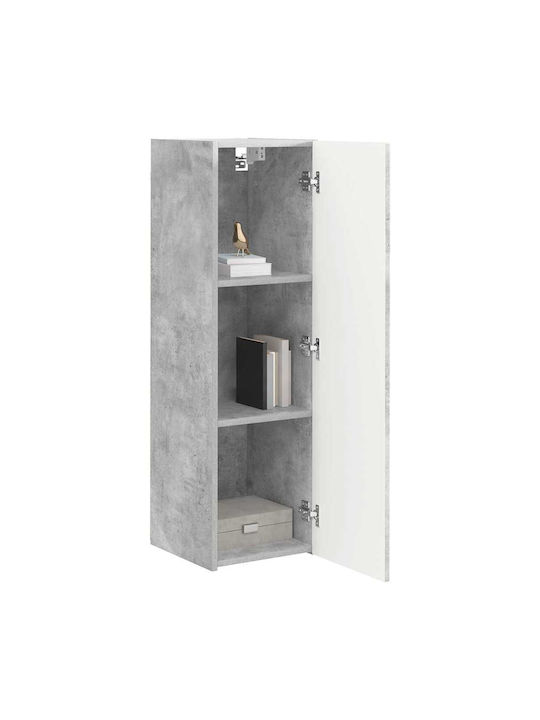 Wand Wohnzimmer Vitrine aus Spanplatte Graue 30x31x100cm