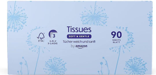 Presto 6000803-6 Dc Universal Nose Tissue Set 3 Layers 6 Packs 90 Tissues Sensitive Skin White