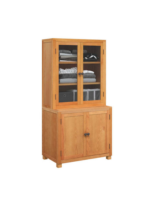 Dulap De Depozitare Pentru Birou Din Lemn Maro 80x50x160cm