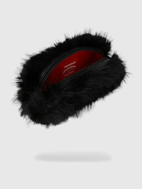Fur Cray Γούνινο Γυναικείο Πουγκί Μαύρο