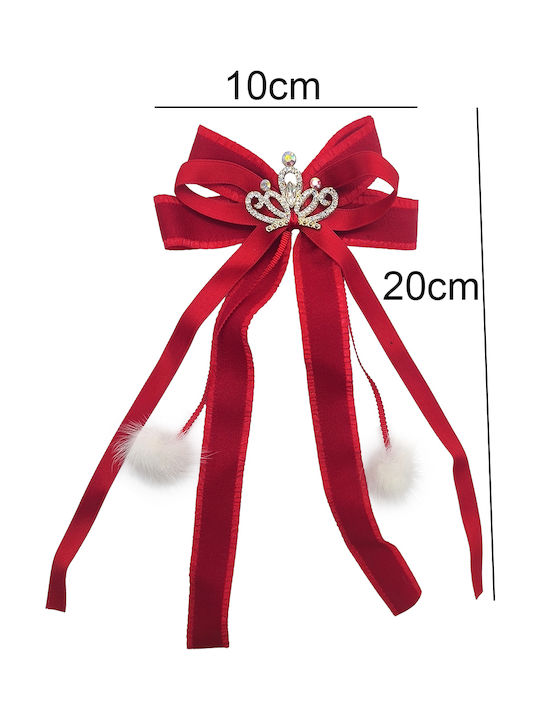 Gift-Me Παιδικό Κλιπ Φιόγκος σε Κόκκινο Χρώμα