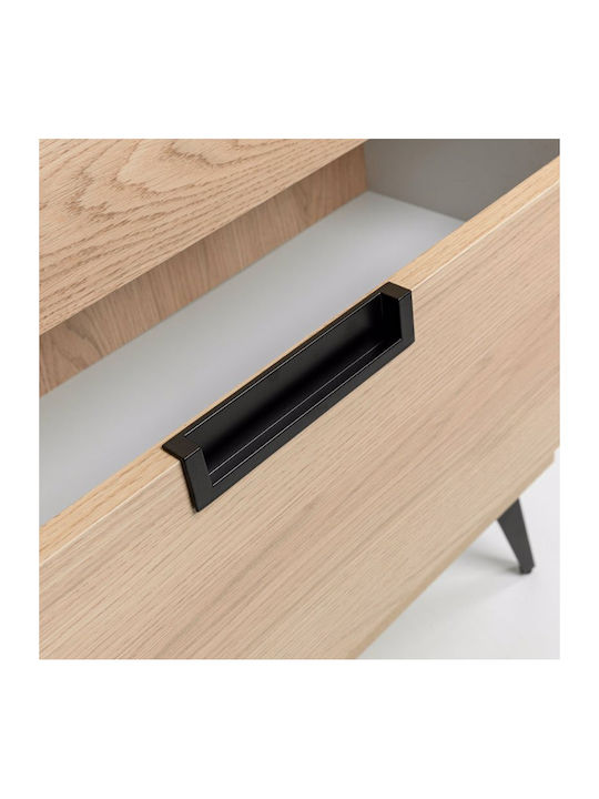 Neon Wooden Chest of Drawers with 3 Drawers Natural 80x39x83cm