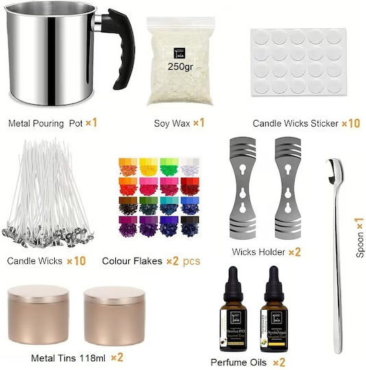 Geschenkbox Vollständiges Bastelset Kerzenherstellung Starter Kit Diy