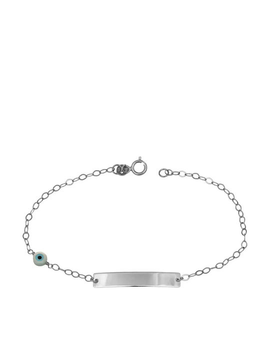 ID Bracelet White Gold 14K