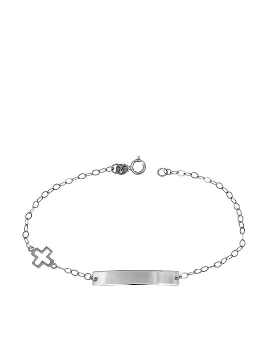 ID Bracelet White Gold 14K