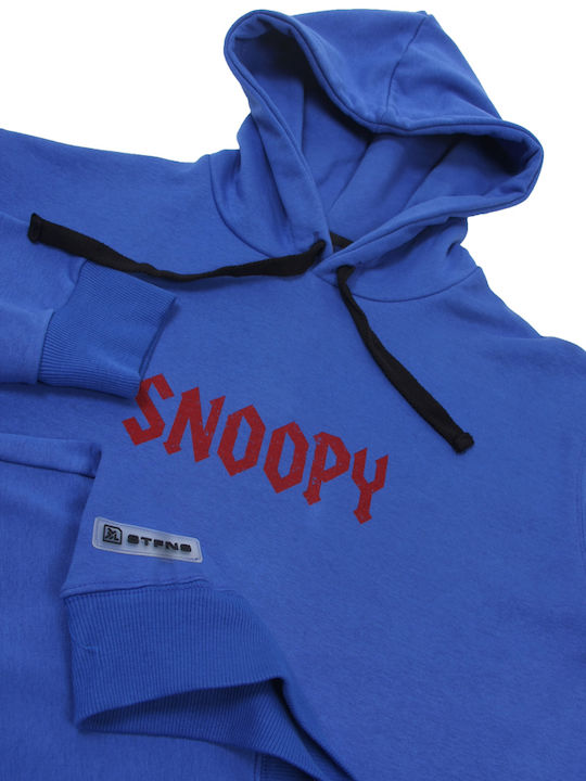 Sweatshirt with Hood Blue